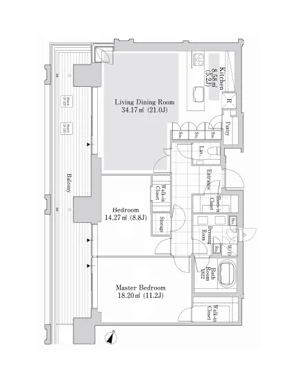 六本木グランドタワーレジデンス 2105