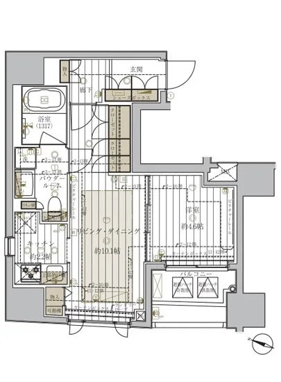 レガリス品川天王洲ベイサイドコート 801