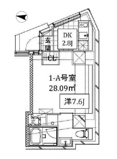 クーカイ・テラス恵比寿 1-A