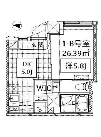 クーカイ・テラス恵比寿 1-B