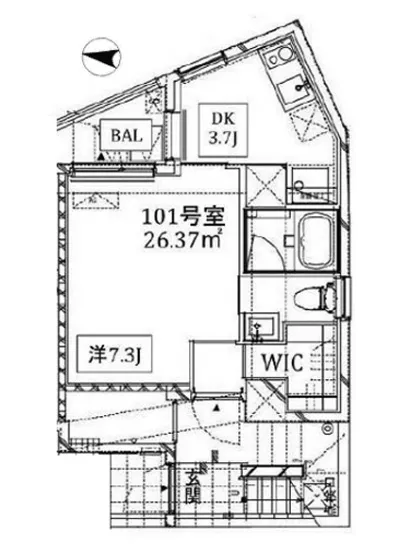 クーカイ・テラス恵比寿 101