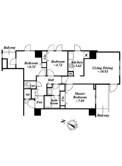 アクロス目黒タワー 701