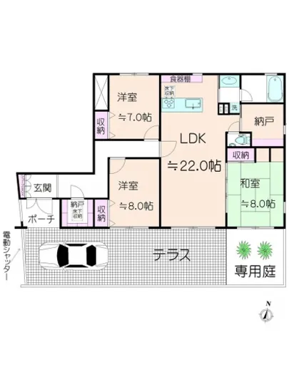 レジデンツァフラッテルノ 1F