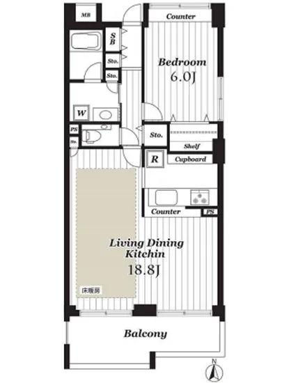 グランコピエ広尾 2F