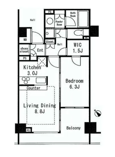 パークホームズ白金高輪アーバンレジデンス 304