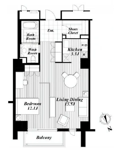 オパス有栖川テラス&レジデンス R-512