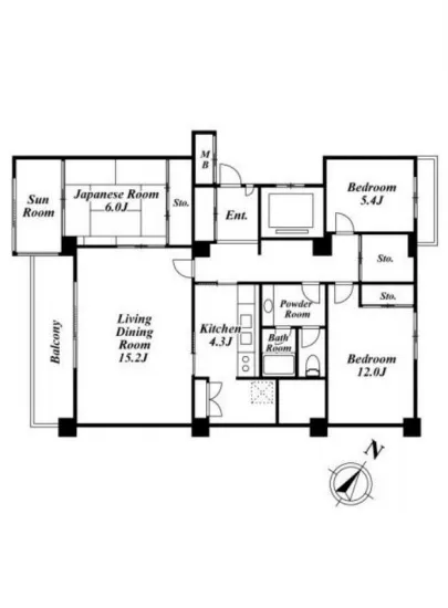 高輪パークマンション 5階