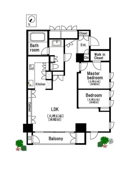 フォレセーヌ麻布永坂 3F