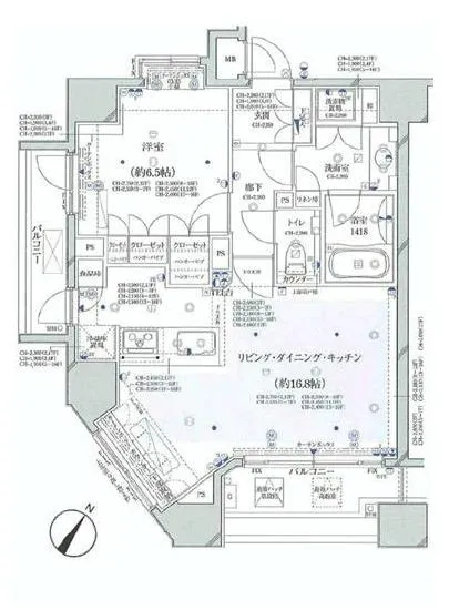 グラーサ白金高輪 1501