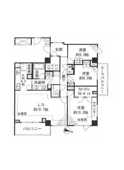 ザ・パークハウス西麻布霞町 404
