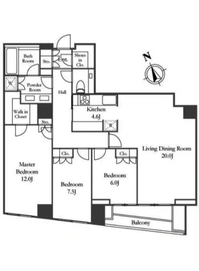 フォレセーヌ赤坂檜坂 4F