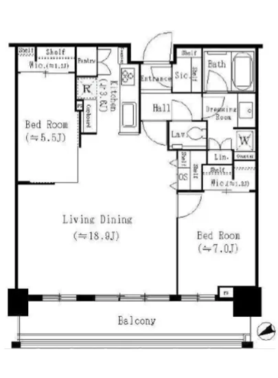 グローバルフロントタワー 2404