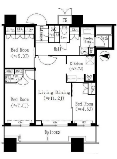 パークタワーグランスカイ 3303