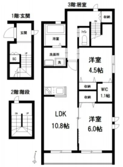 仮称)上落合3丁目へーベルメゾン 302