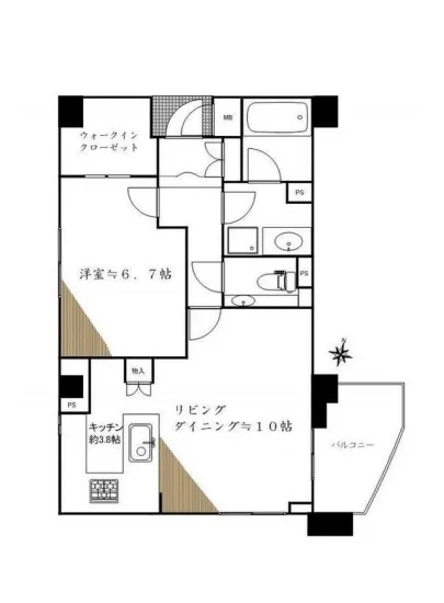 ヴェルレージュ乃木坂 8階