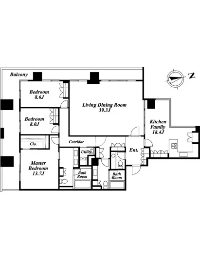 ラ・メール三番町レジデンス 1306