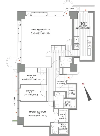 アークタワーズウエスト 1607
