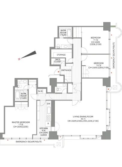 アークタワーズイースト 2308