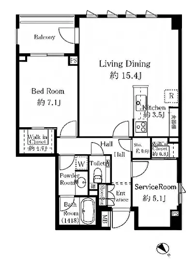 白金三光坂クラティオ 2F