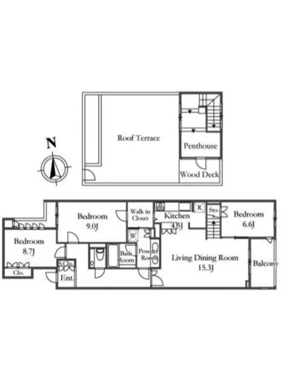 目白御留山デュープレックス 4F
