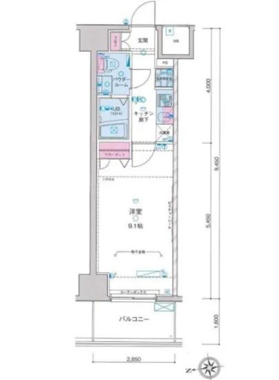 ジェノヴィア新宿グリーンヴェール 1103