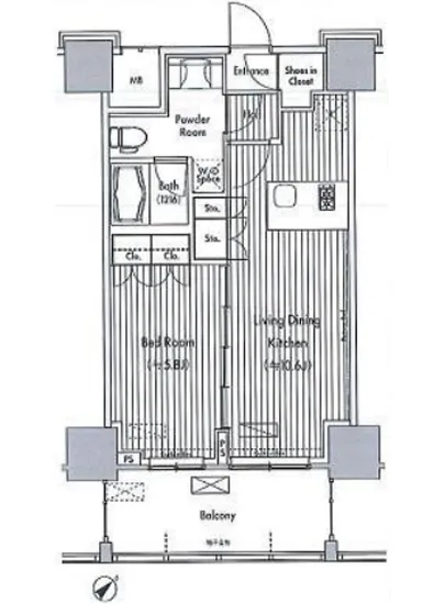 ヒューリック荏原 1202