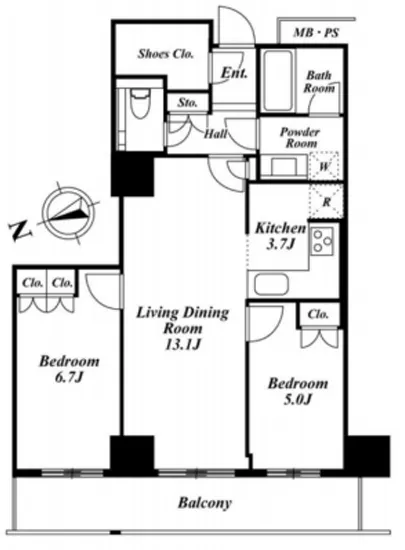 ザ・パークハウス新宿タワー 507