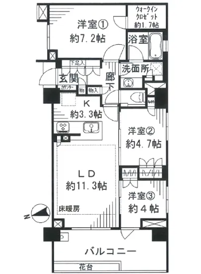 ザ・パークハウス四谷若葉レジデンス 204