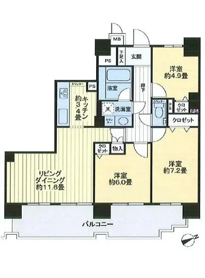 ライオンズマンション白金台 1202