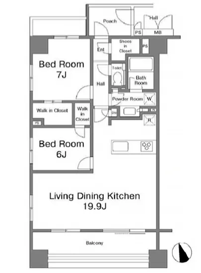 プレシス東京湊ザ・レジデンス 2F