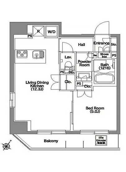 エルスタンザ文京根津 1302