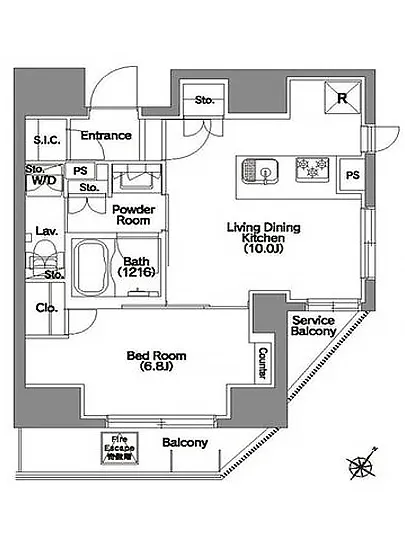 エルスタンザ文京根津 1501