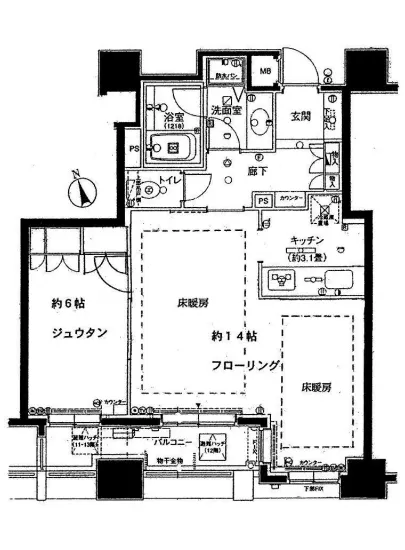 ファミール新宿グランスイートタワー 13F