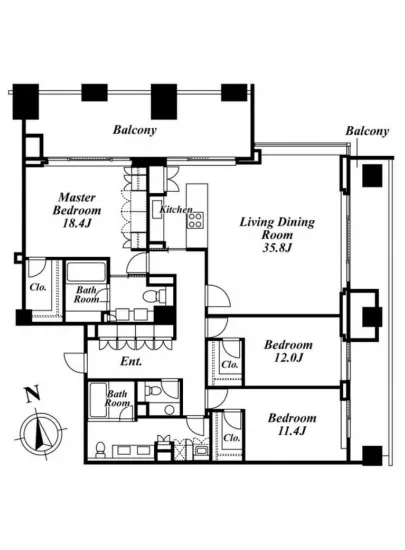 ラ・メール三番町レジデンス 12F