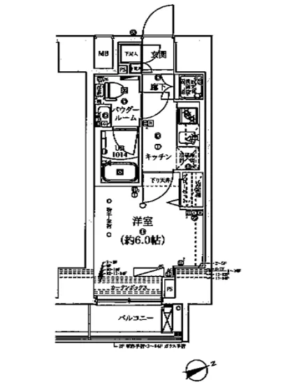 スパシエヴァロル品川荏原 1201