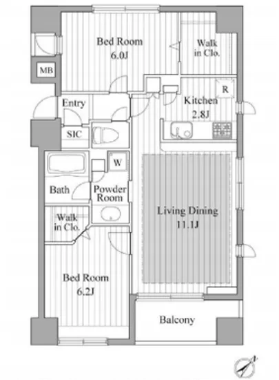 レジディア新川2 701