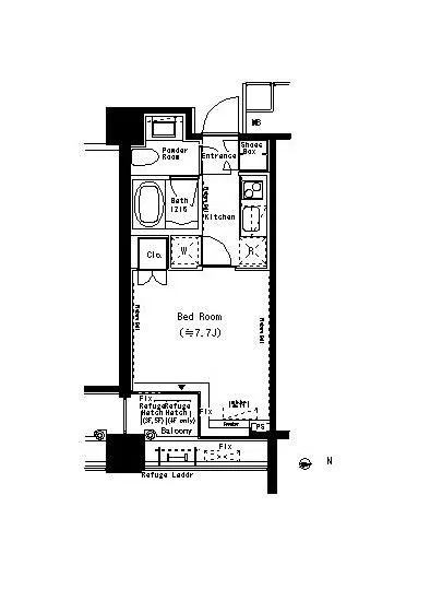 六本木エムケイアートレジデンス 205