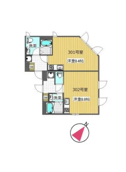 ラピス赤坂Ⅱ 302