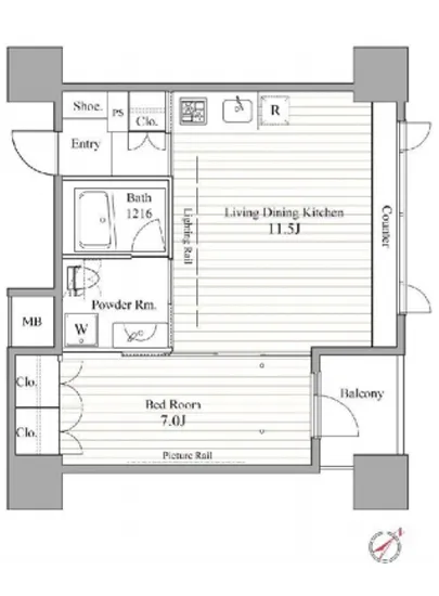 レジディア東銀座 702