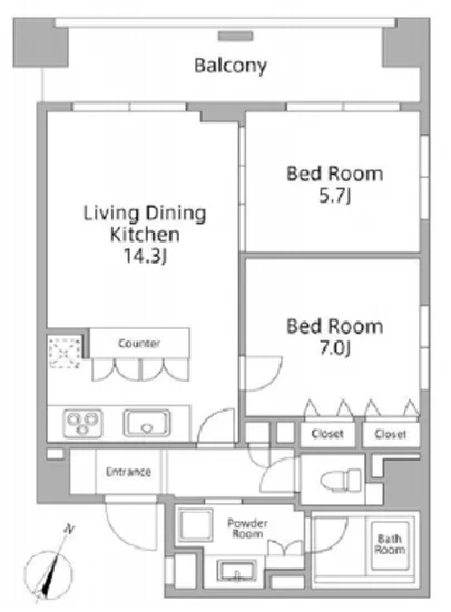 レジディア築地 802