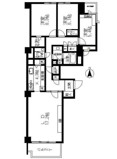 広尾ガーデンヒルズO棟 509