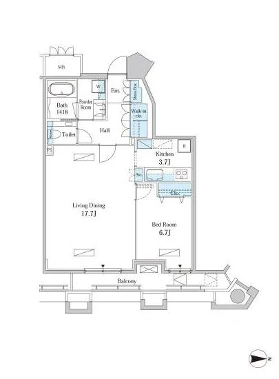 モメント汐留 1708
