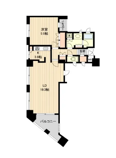 ルネパルティーレ汐留 801