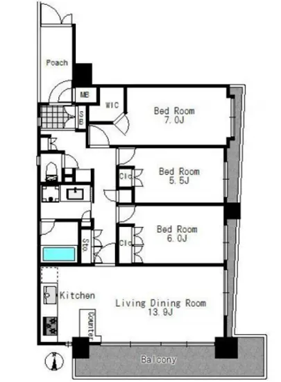 ニューシティアパートメンツ西大島 604