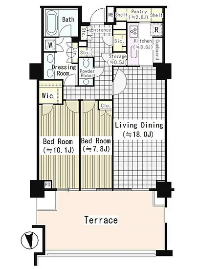 パークマンション三田綱町ザフォレスト 208