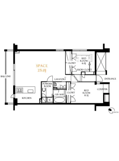 レジディア北新宿 106