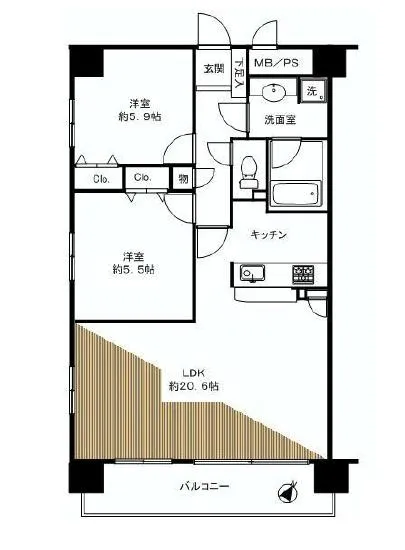 T-フラッツ南麻布 3階