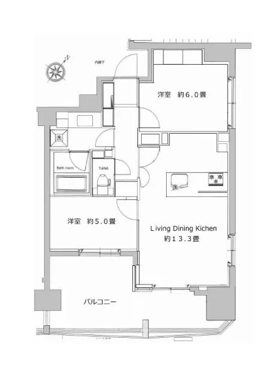 ライオンズアイル赤坂 13F