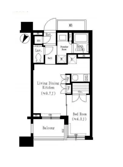 イニシアイオ西麻布 1002