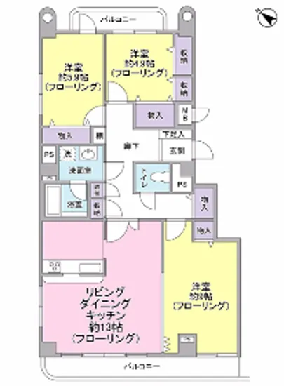 シュロス北海 3F